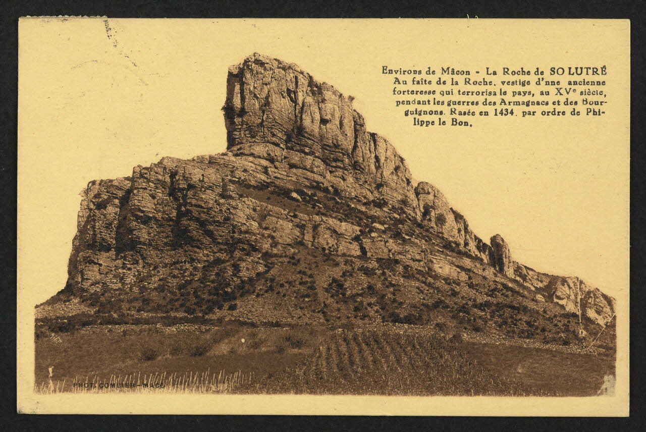carte postale LA ROCHE DE SOLUTRE, ANCIENNE FORTERESSE DU XVEME S 4P1547 Photo