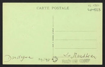 carte postale STATION PREHISTORIQUE DU MOUSTIER 4P1553 Photo