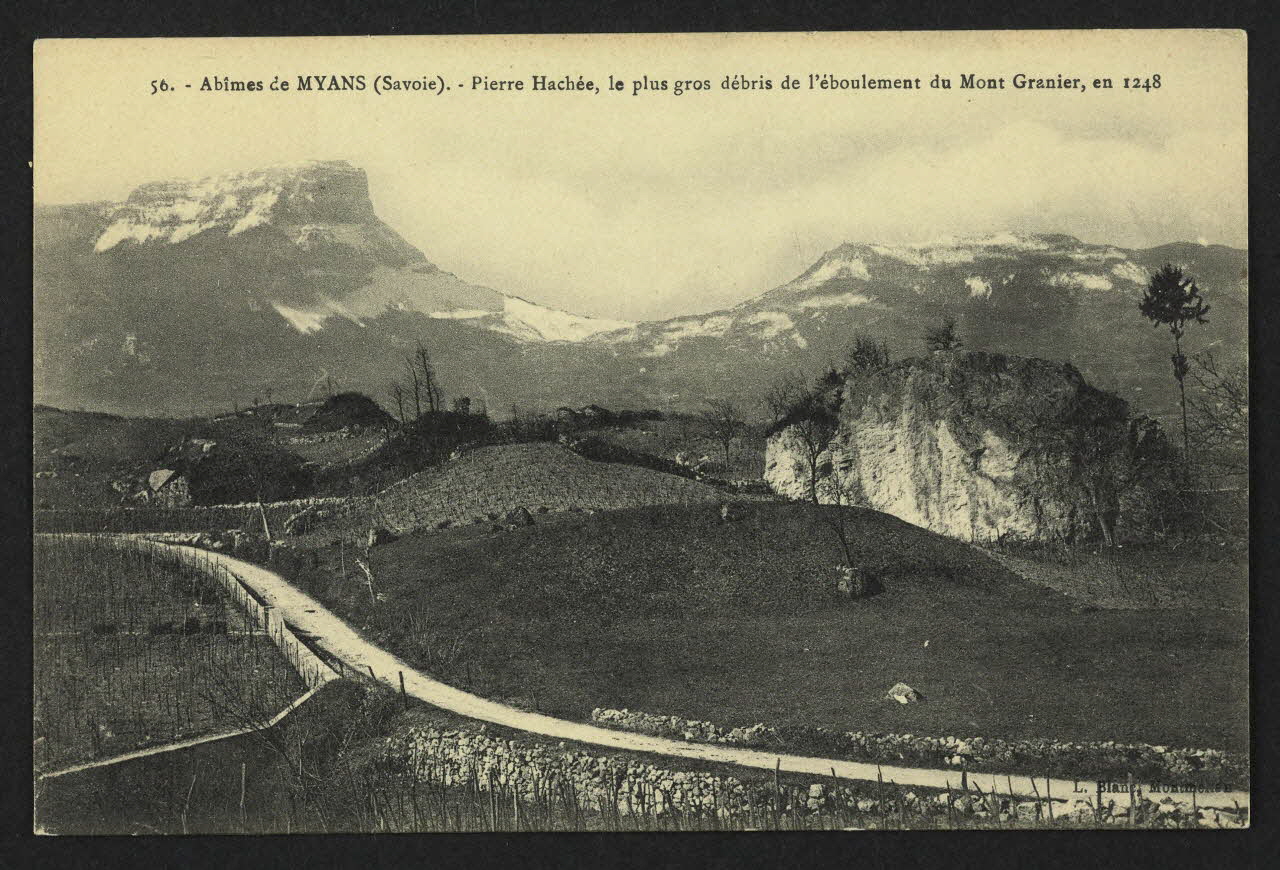 carte postale PIERRE HACHEE, LE PLUS GROS DEBRIS DE L'EBOULEMENT 4P1560 Photo