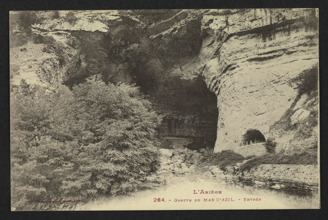 carte postale L'ARIEGE, GROTTE DU MAS D'AZIL, ENTREE 4P1576 Photo