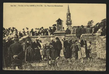 carte postale PARDON DE STE-ANNE-LA-PALUE, LA FONTAINE MIRACULEUS 4P1590  Photo