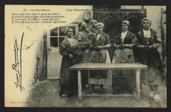 carte postale LE GUI SACRE, LES CHANSONS DE J. RAMEAU ILLUSTREES 4P1592 Photo Mucem