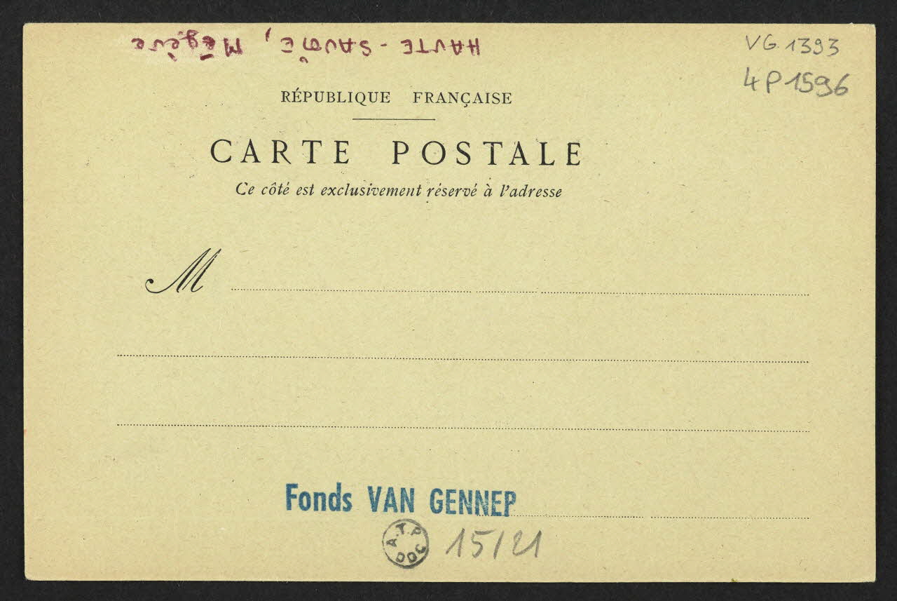 carte postale UNE PROCESSION A MEGEVE 4P1596 Photo