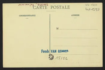 carte postale VILLAGE DE VALMEINIER, UNE PROCESSION 4P1597 Photo