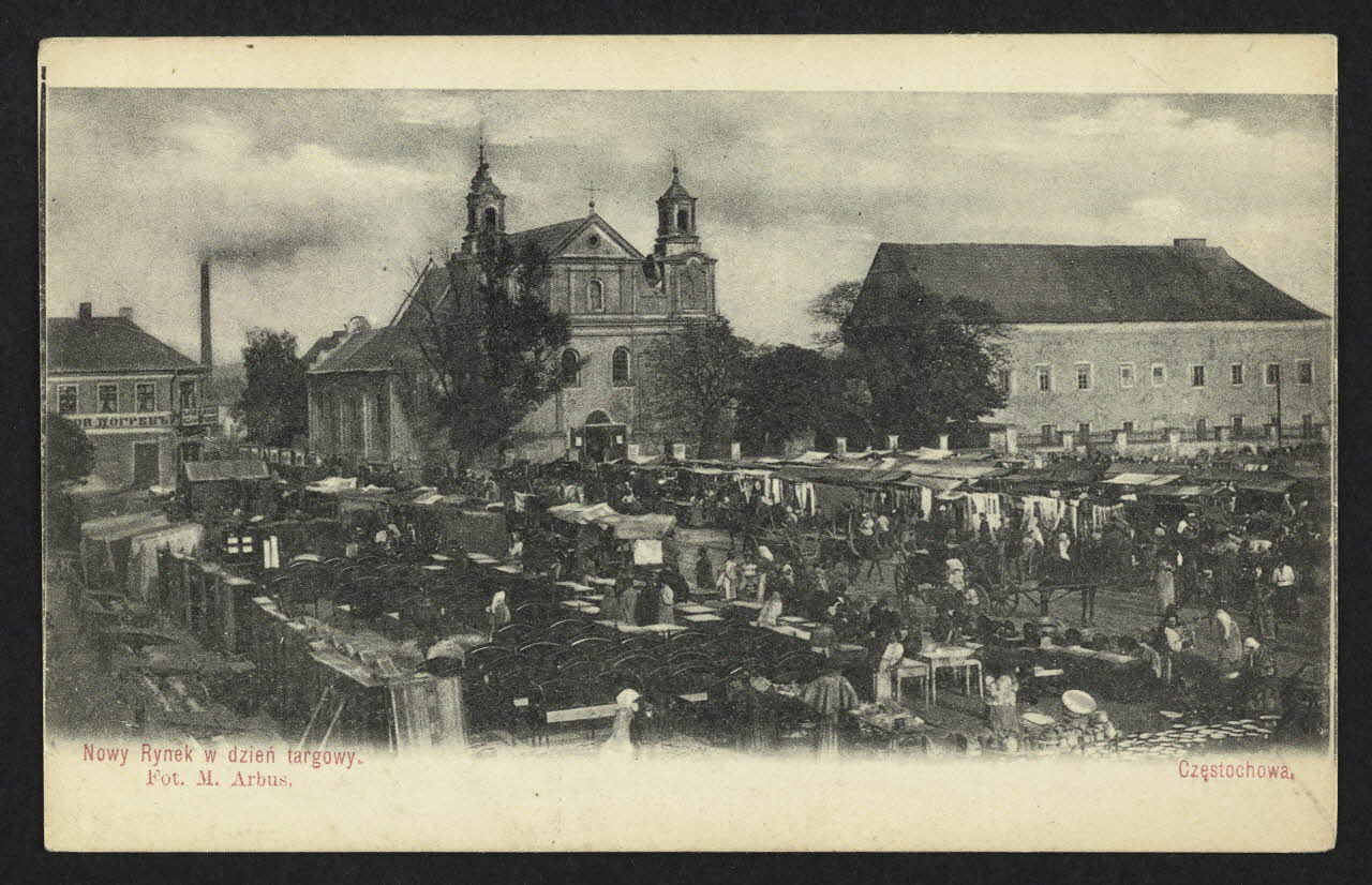 carte postale NOWY RYNEK W DZIEN TARGOWY 4P1614 Photo