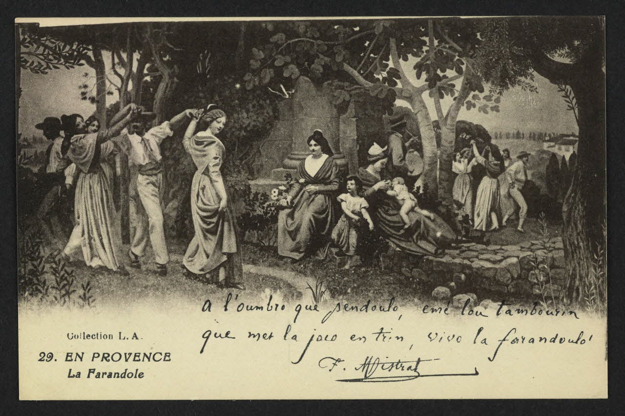 carte postale EN PROVENCE, LA FARANDOLE 4P1638 Photo