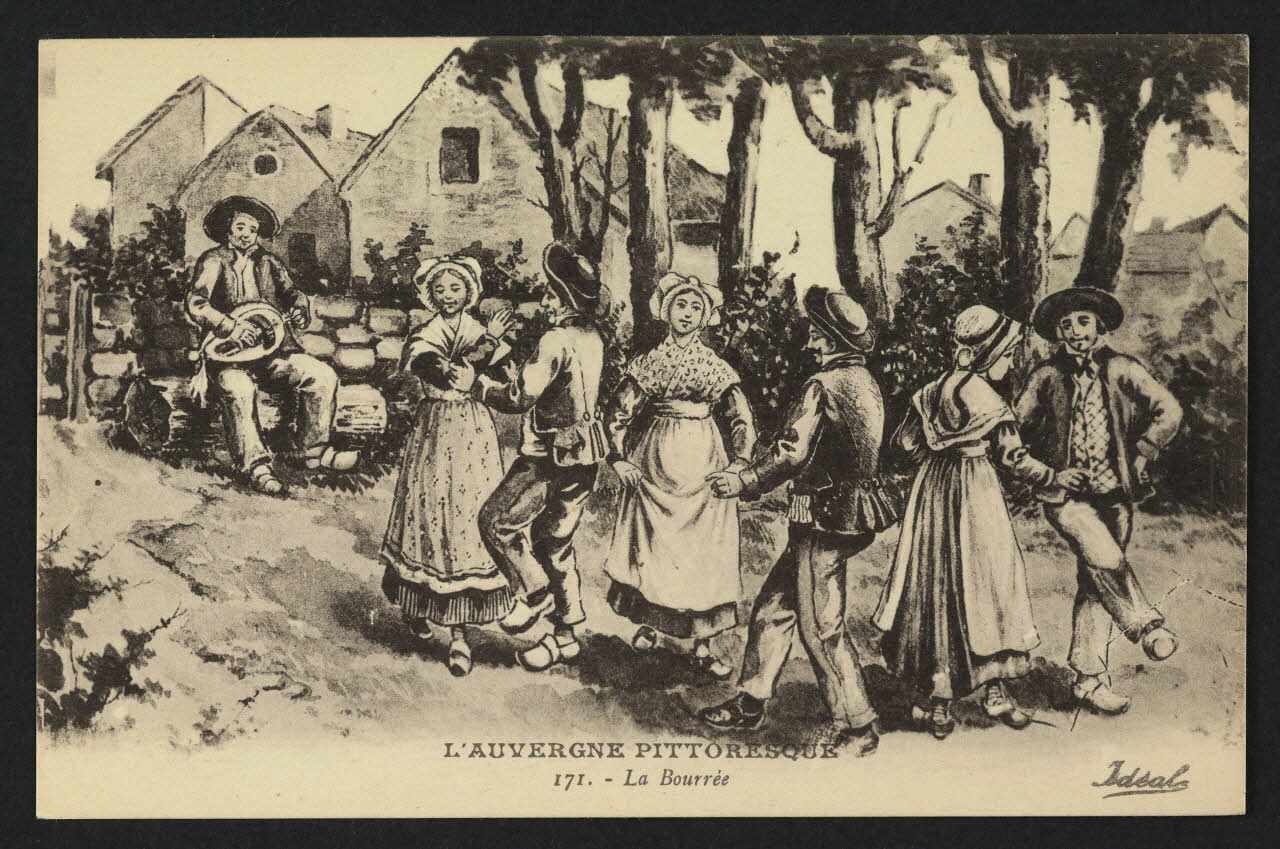 carte postale L'AUVERGNE PITTORESQUE, LA BOURREE 4P1653 Photo