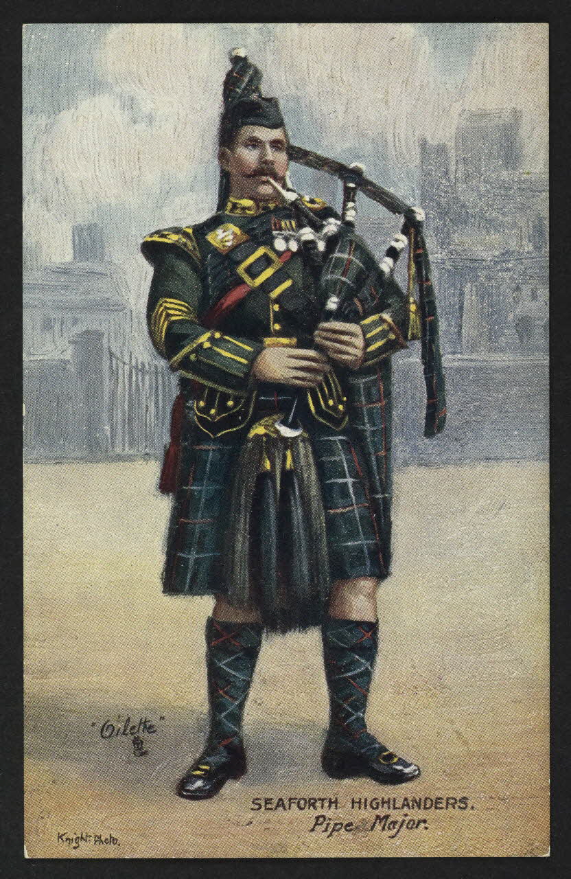 carte postale SEAFORTH HIGHLANDERS, PIPE MAJOR 4P1679 Photo