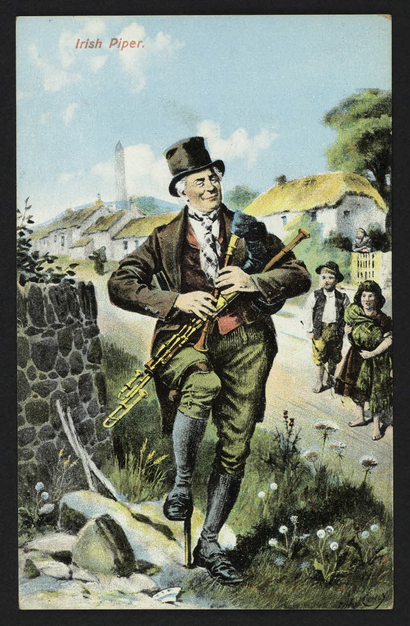 carte postale IRISH PIPER 4P1690  Photo