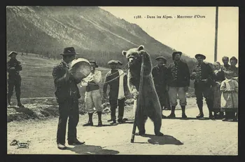 carte postale DANS LES ALPES, MONTREUR D'OURS 4P1698 Photo