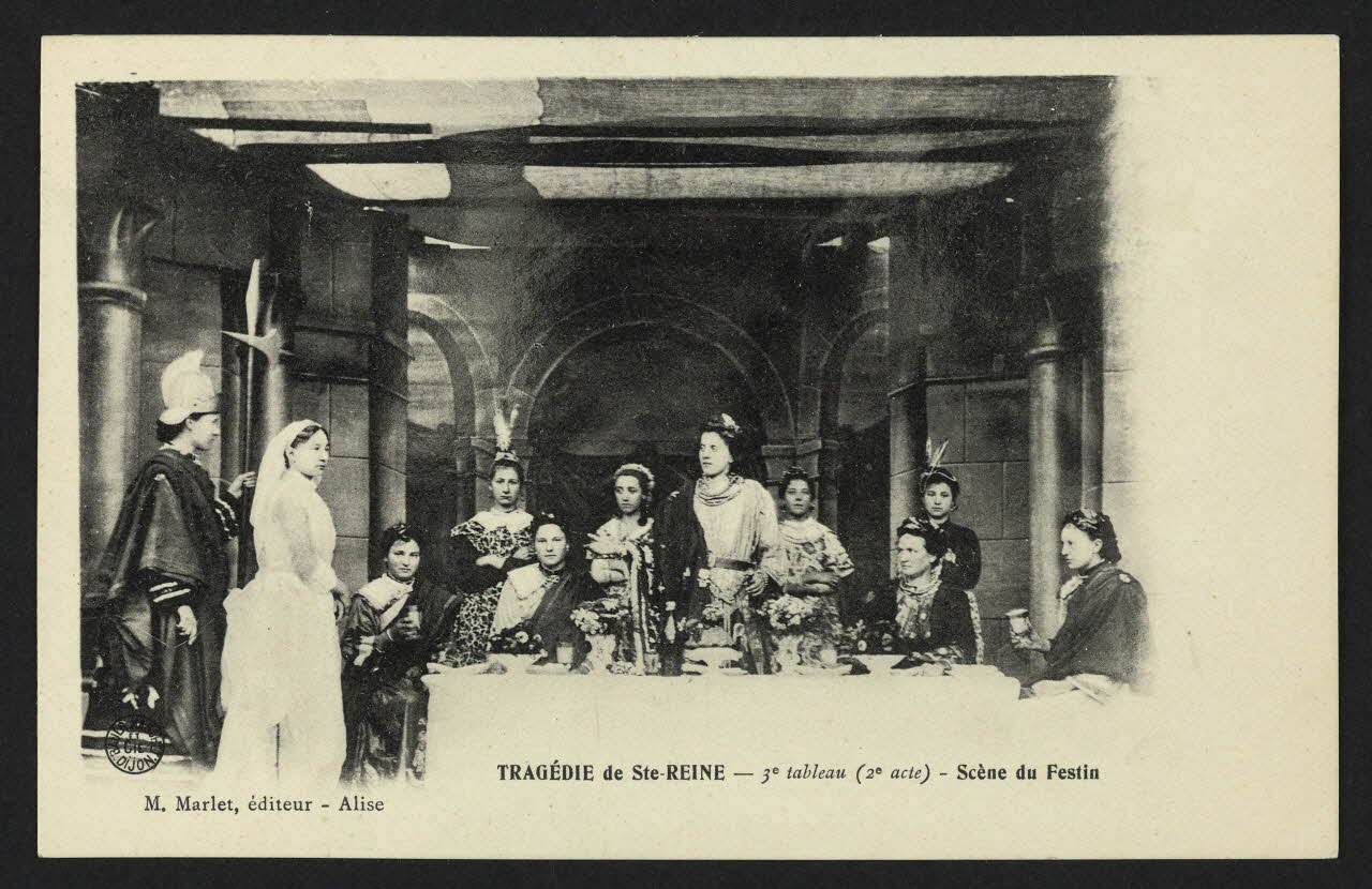 carte postale TRAGEDIE DE STE-REINE, SCENE DU FESTIN 4P1713 Photo