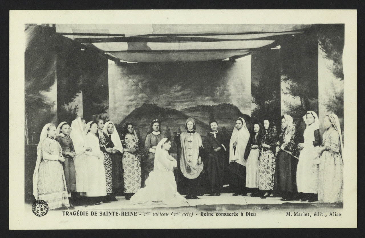 carte postale TRAGEDIE DE STE-REINE, REINE CONSACREE A DIEU 4P1717 Photo