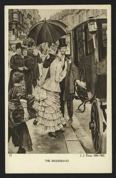 carte postale ORIGINAL DE TISSOT, THE BRIDESMAID 4P1719 Photo