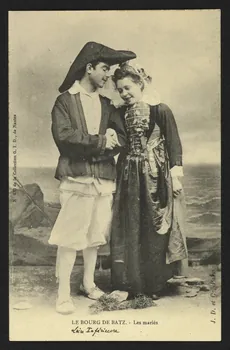 carte postale LE BOURG DE BATZ, LES MARIES 4P1759 Photo