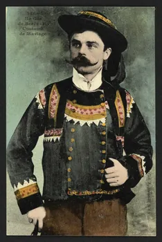 carte postale UN GAS DE SCAER, COSTUME DE MARIAGE 4P1761  Photo
