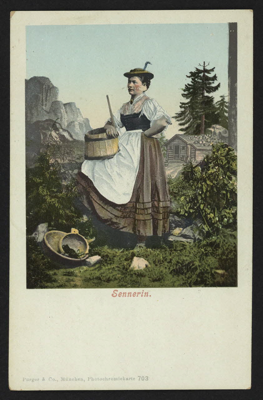 carte postale SENNERIN 4P1765 Photo