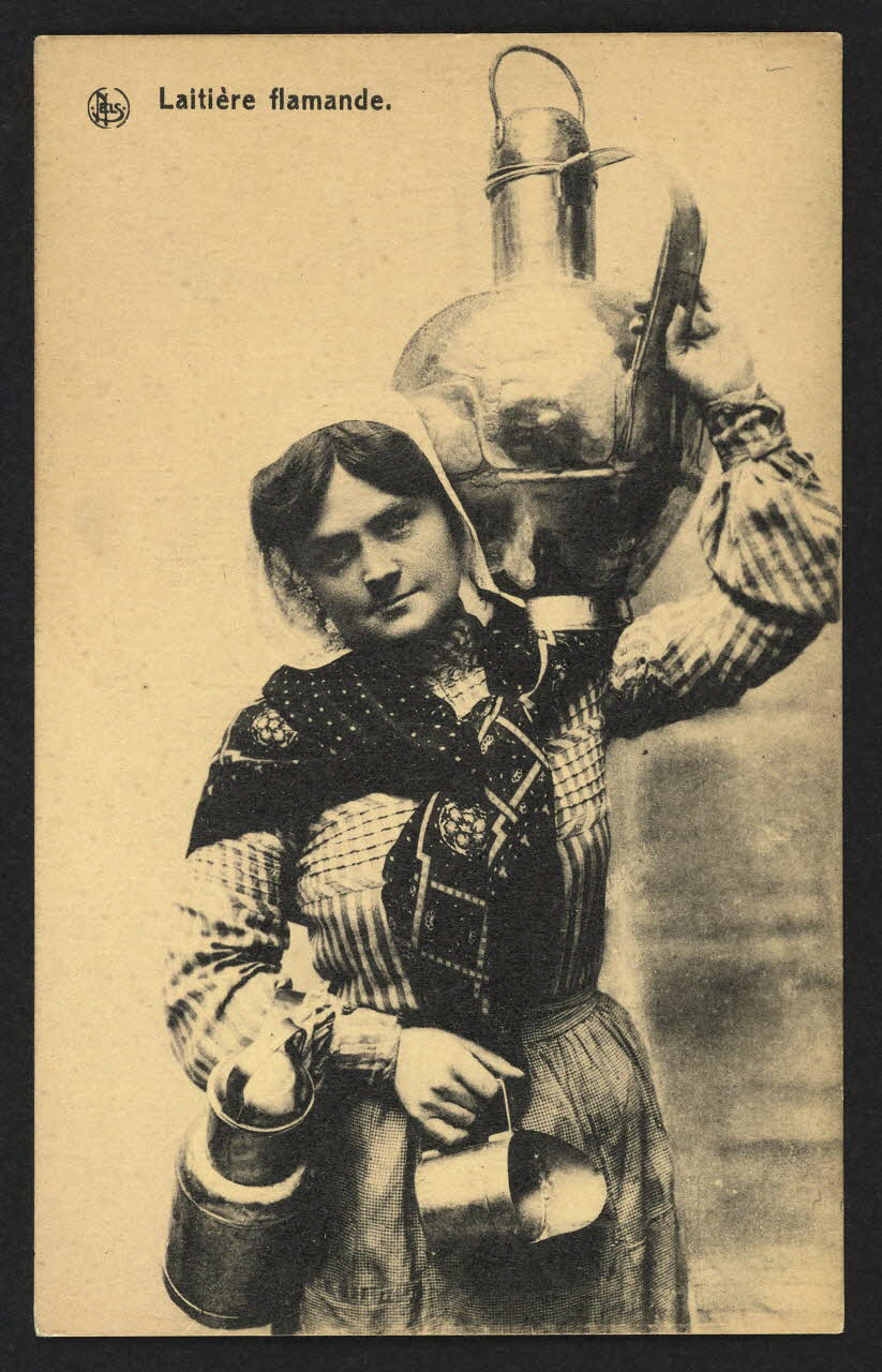carte postale LAITIERE FLAMANDE 4P1771 Photo