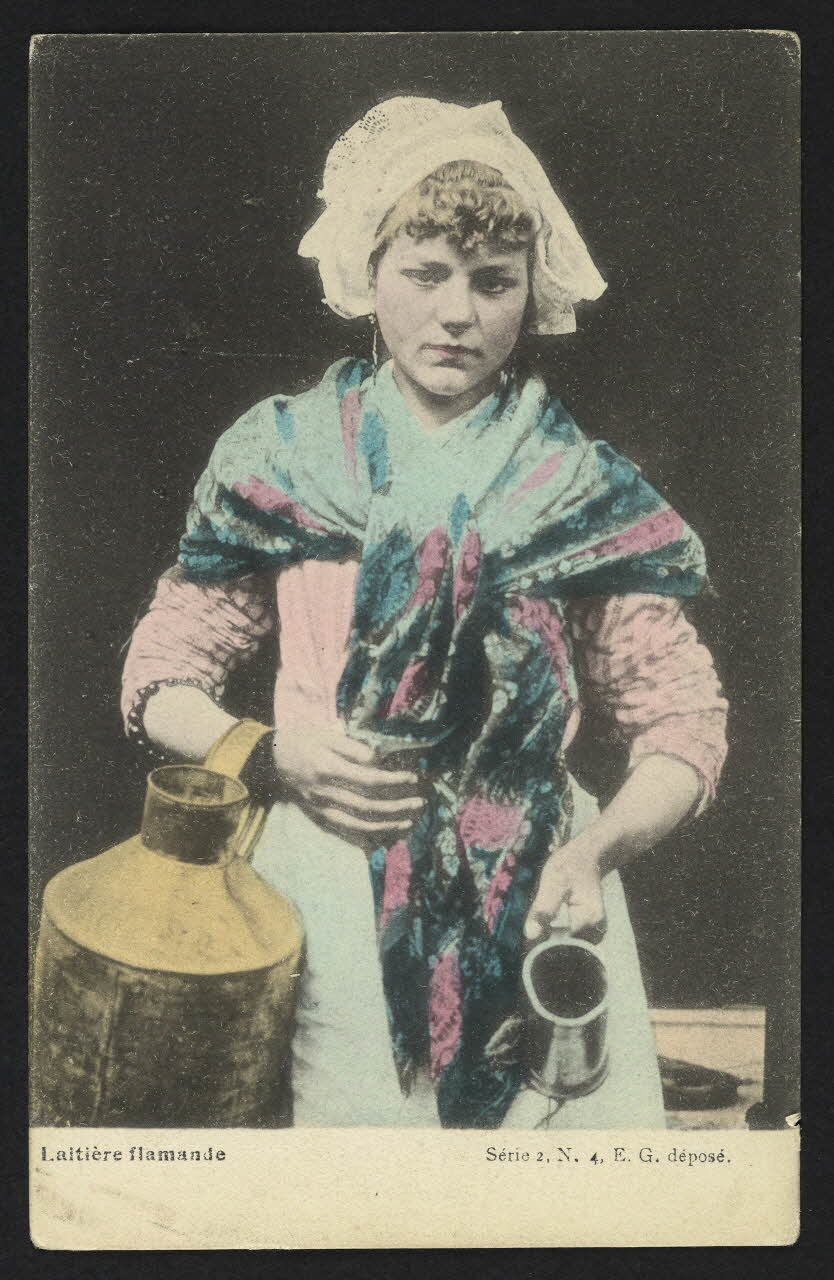carte postale LAITIERE FLAMANDE 4P1774 Photo