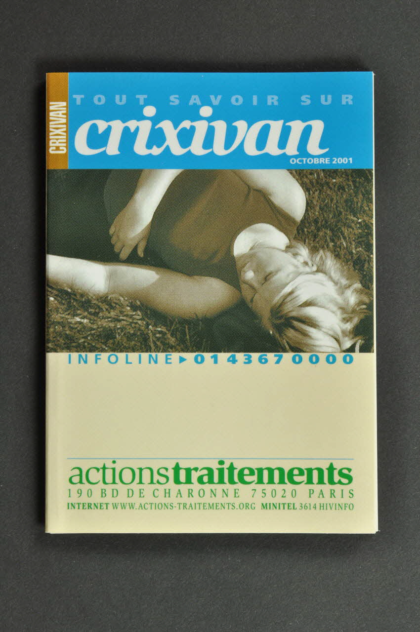 Actions Traitements Dépliant "Tout savoir sur  Crixivan" France 2001/10 2002.125.33 Photo Mucem
