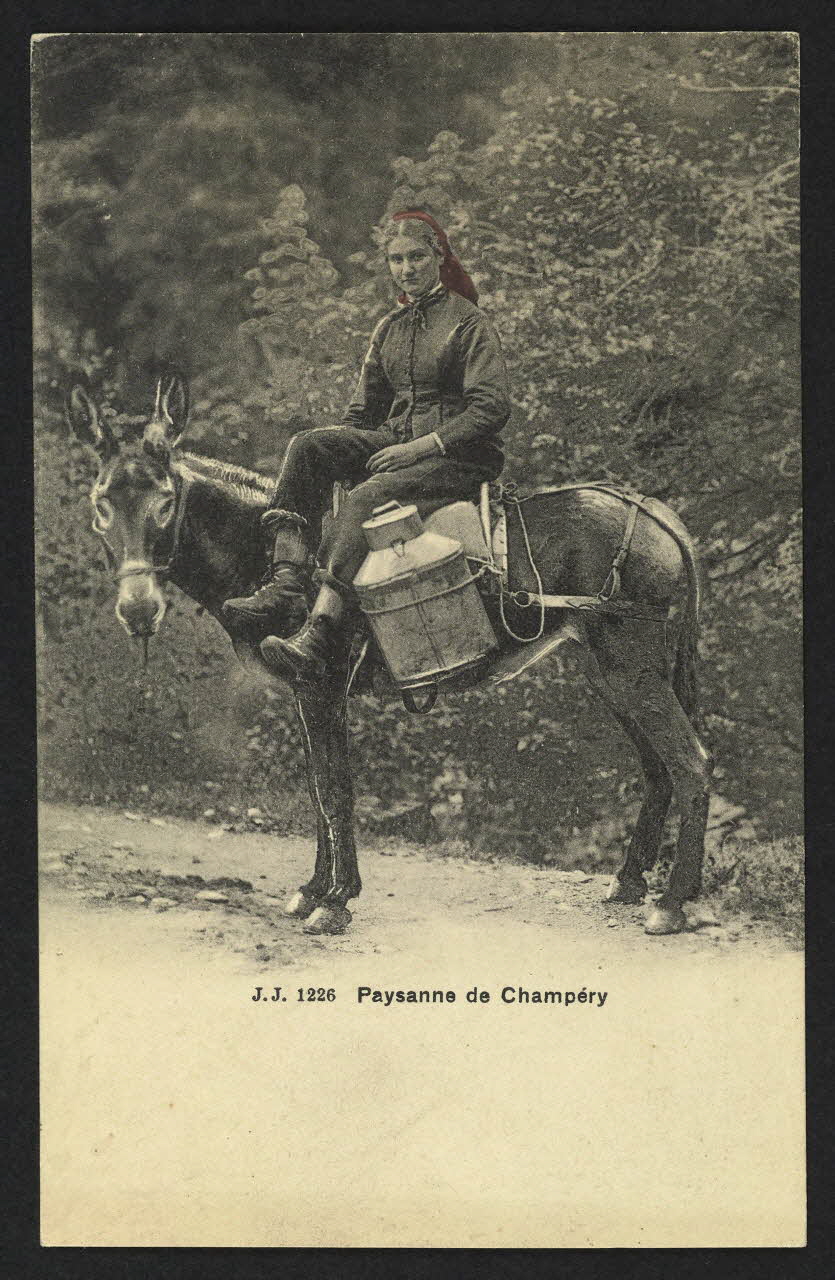 carte postale PAYSANNE DE CHAMPERY 4P1810 Photo