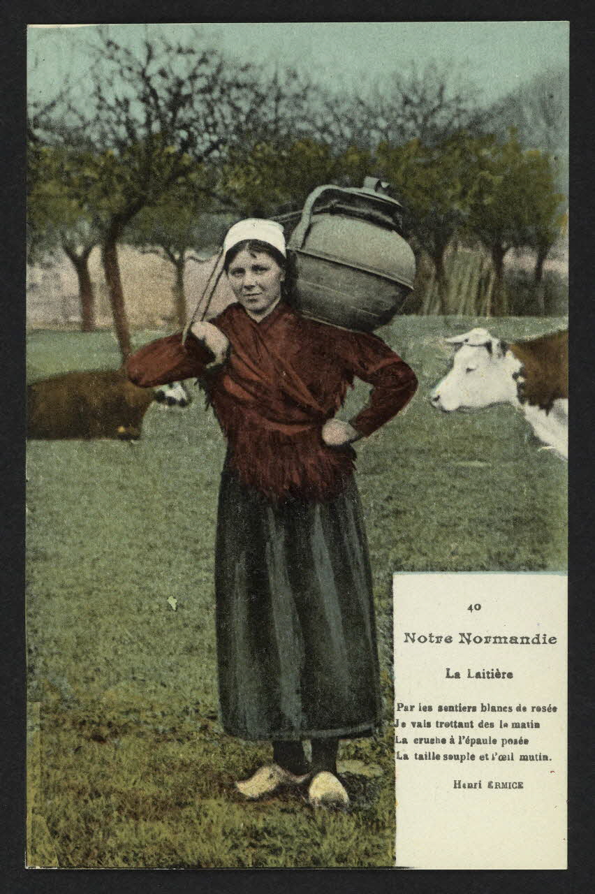 carte postale NOTRE NORMANDIE, LA LAITIERE 4P1818 Photo