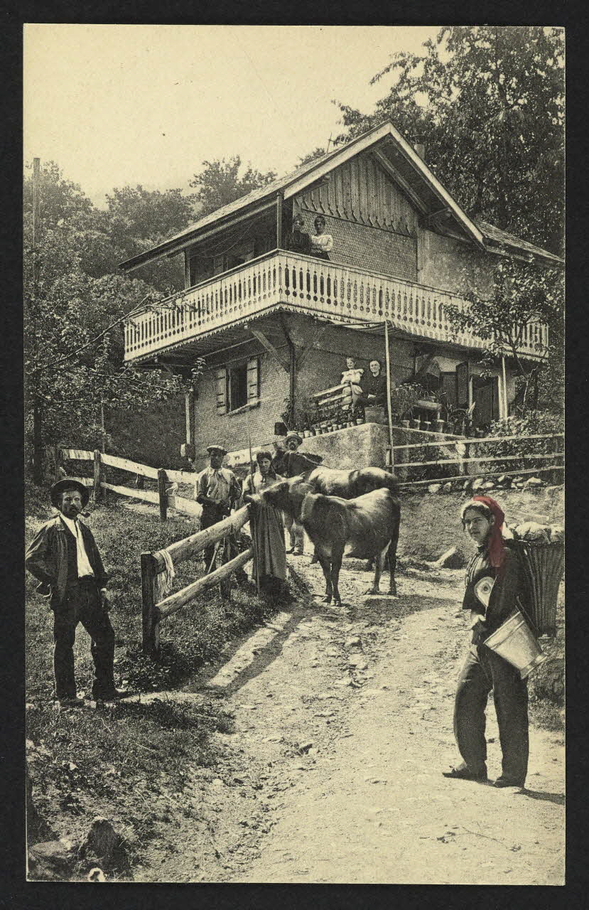 carte postale RETOUR AU CHALET 4P1820 Photo
