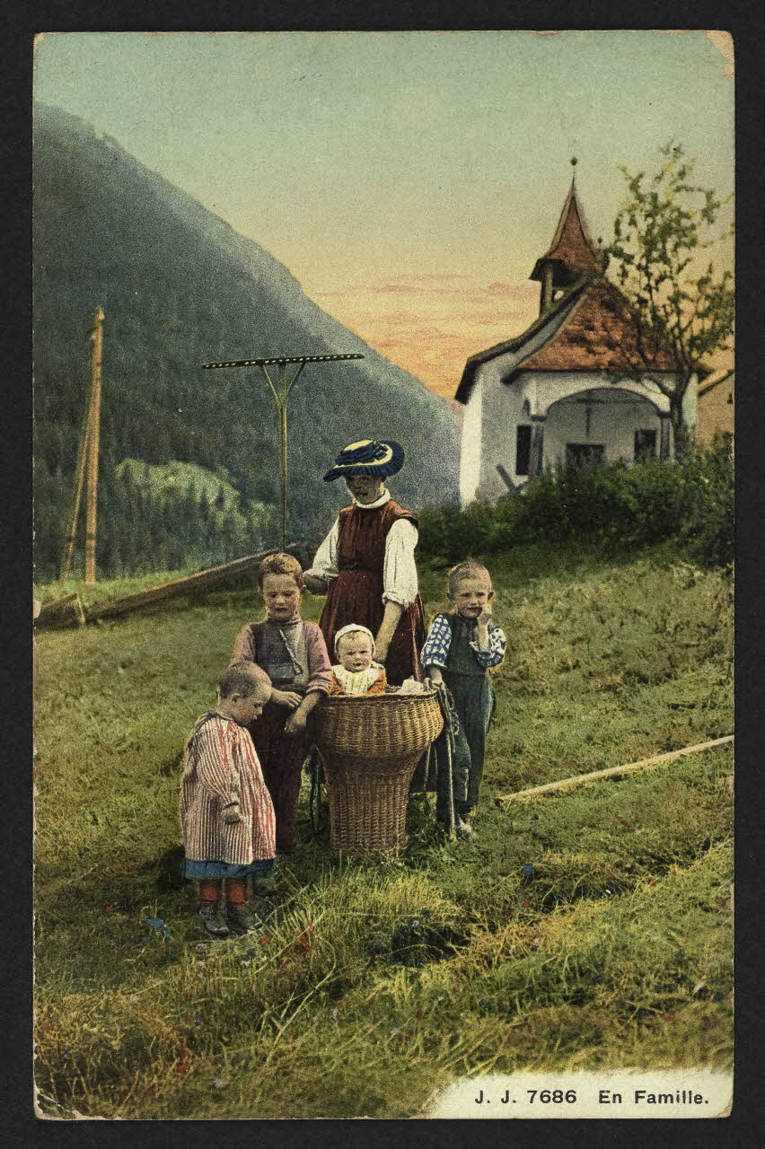 carte postale EN FAMILLE 4P1827 Photo