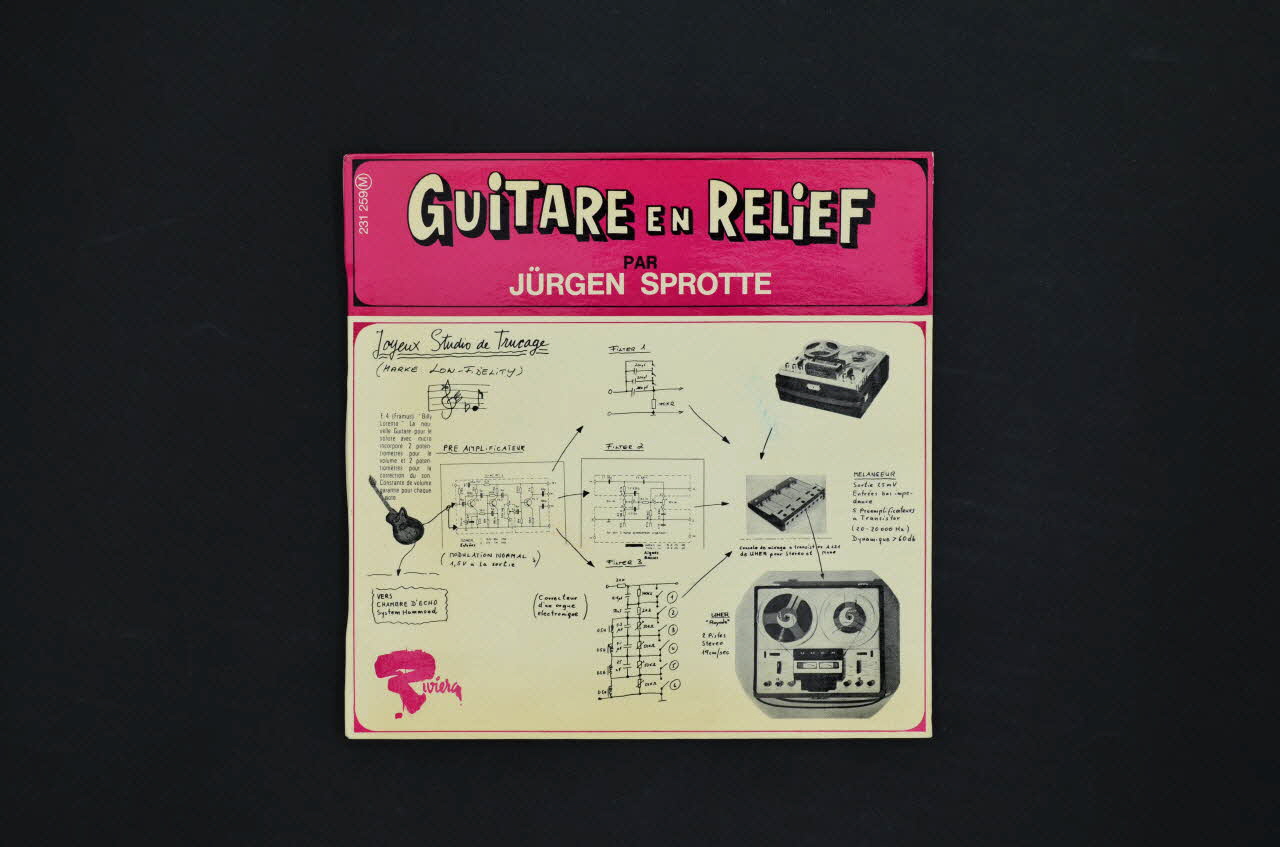 Jurgen Sprotte ; Riviera pochette de disque Hello ! France 1967 2001.69.16.1250 Photo Mucem