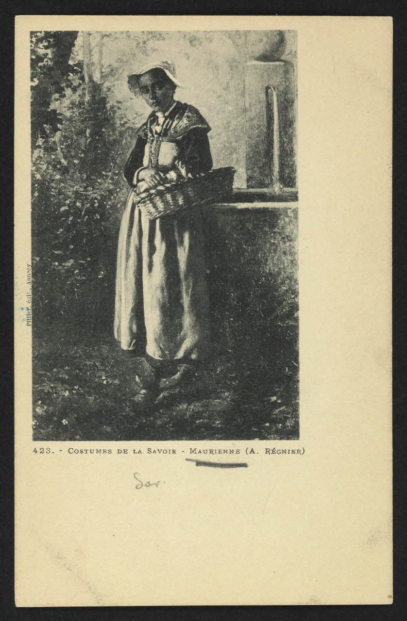 carte postale ORIGINAL DE A. REGNIER, COSTUMES DE LA SAVOIE 4P1843 Photo