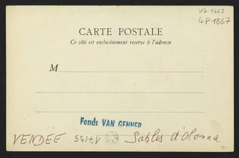 carte postale LES SABLES-D'OLONNE, PECHEUSE EN 1866 4P1867 Photo