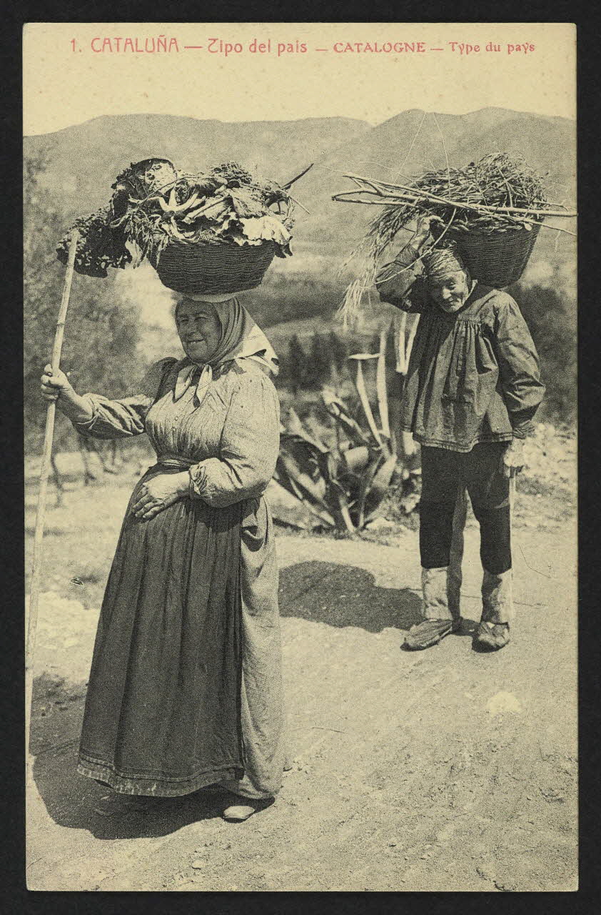 carte postale CATALOGNE, TYPE DU PAYS 4P1884 Photo