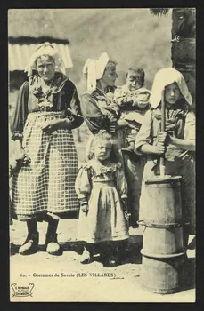 carte postale COSTUMES DE SAVOIE (LES VILLARDS) 4P1900 Photo