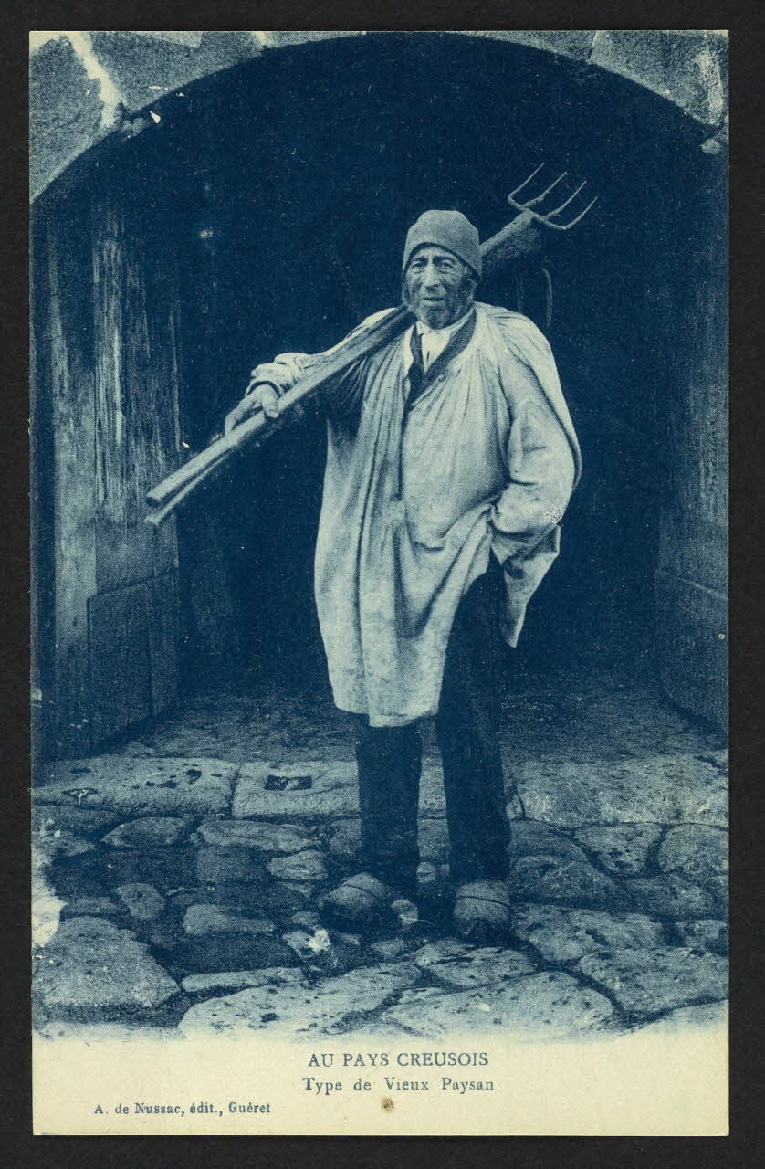 carte postale AU PAYS CREUSOIS, TYPE DE VIEUX PAYSAN 4P1908 Photo