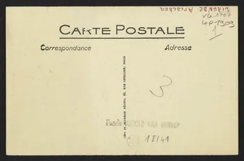 carte postale ARCACHON, PARC AUX HUITRES, UNE PARQUEUSE 4P1909 Photo
