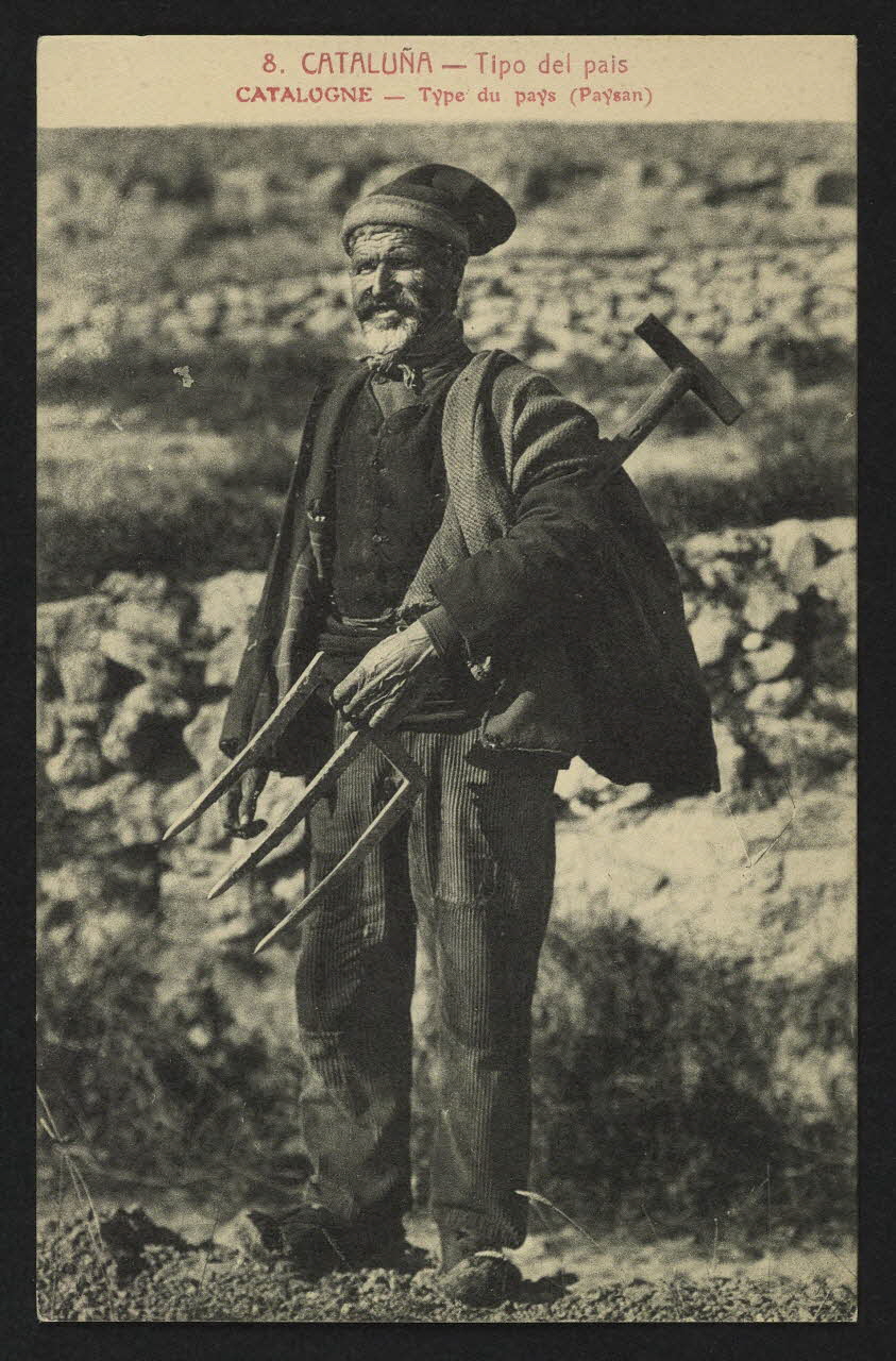 carte postale CATALOGNE, TYPE DU PAYS (PAYSAN) 4P1915 Photo