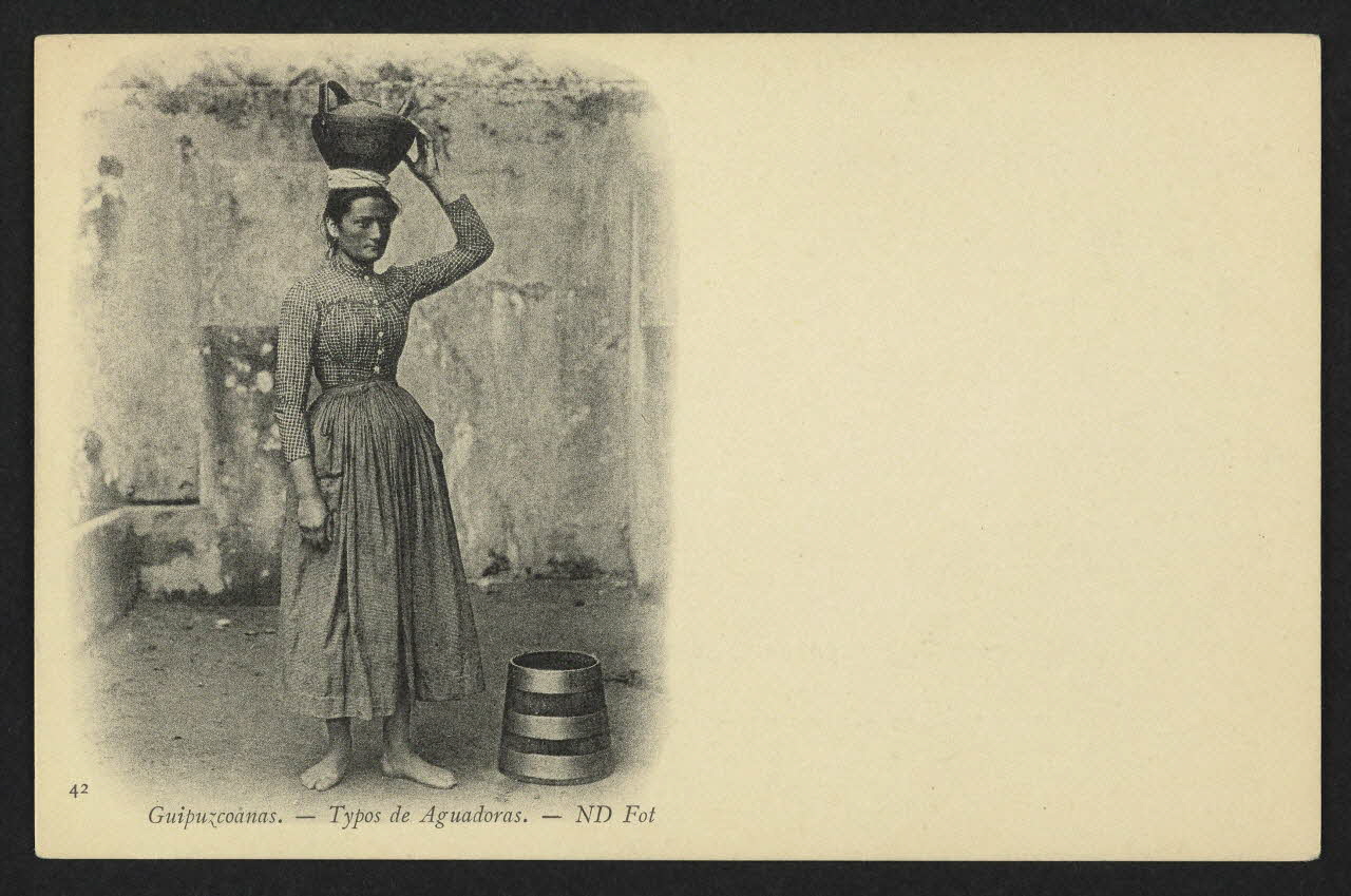 carte postale GUIPUZCOANAS, TYPOS DE AGUADORAS 4P1916 Photo