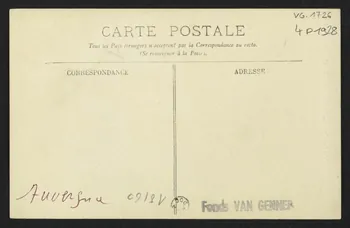 carte postale TYPES D'AUVERGNE, PAYSANS 4P1928 Photo
