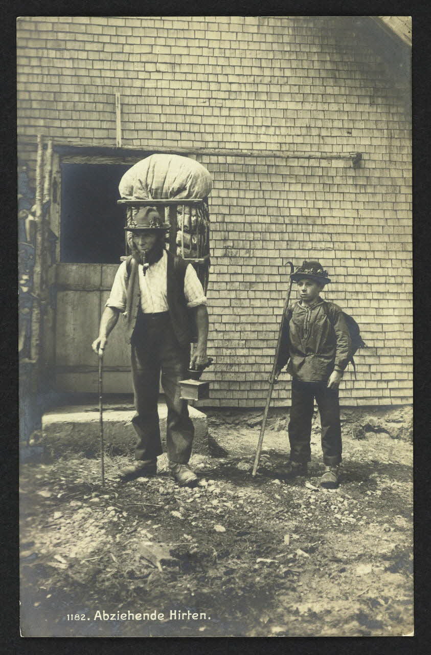 carte postale ABZIEHENDE HIRTEN 4P1939 Photo