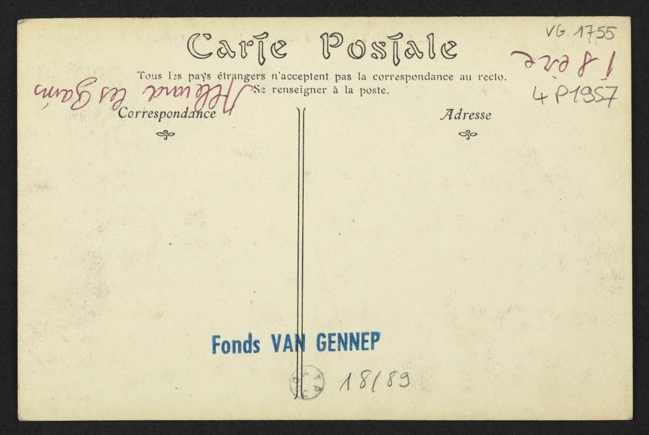 carte postale DESCENTE EN TRAINEAU DE BRAME-FARINE 4P1957 Photo