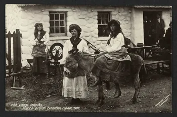 VALENTINE'S SERIES carte postale IRISH VILLAGE COLLENS, FRANCO-BRITISH EXHIBITION, LONDON, 1908 1908 4P1958  Photo
