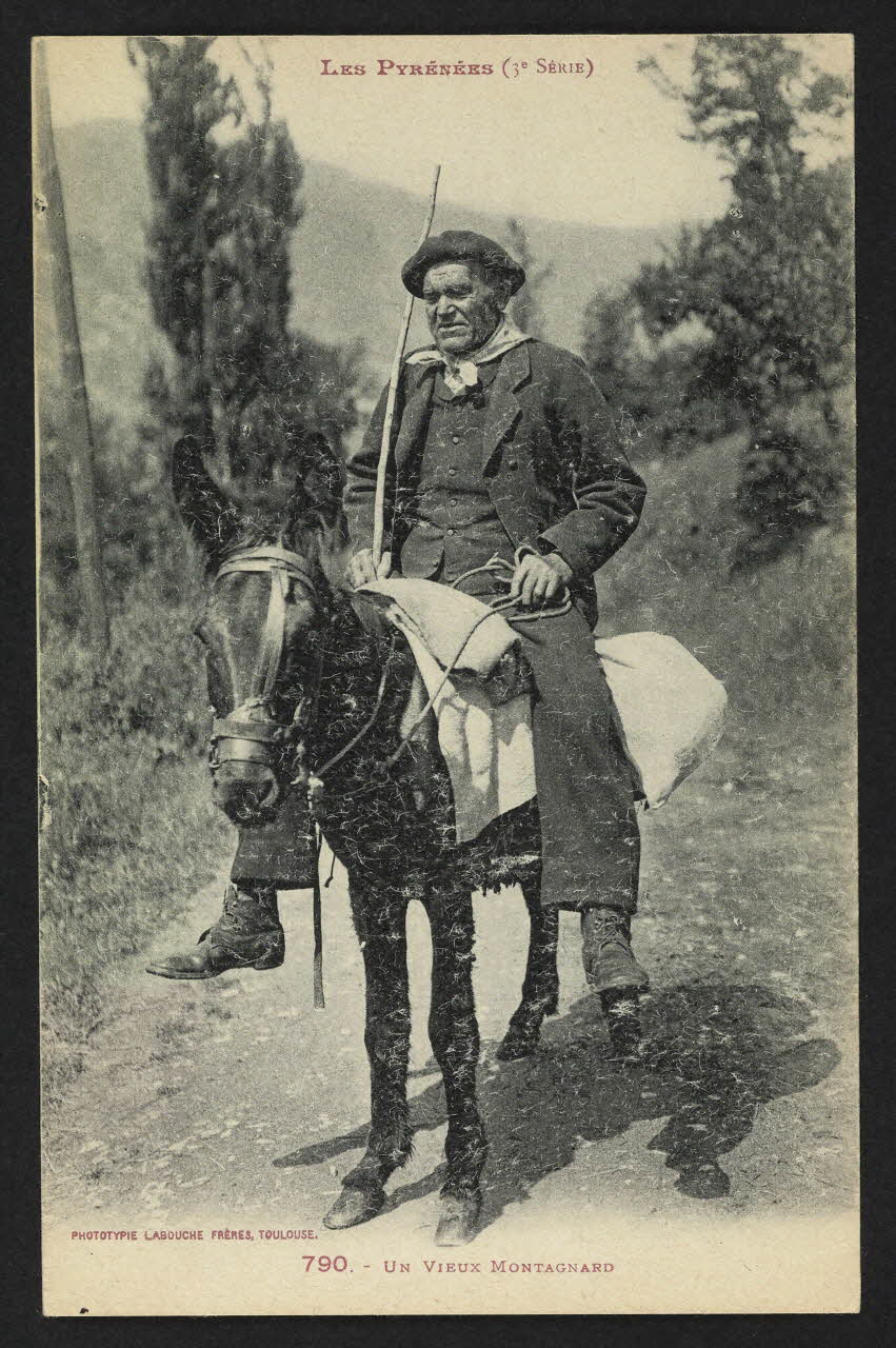 carte postale LES PYRENEES, UN VIEUX MONTAGNARD 4P1968 Photo