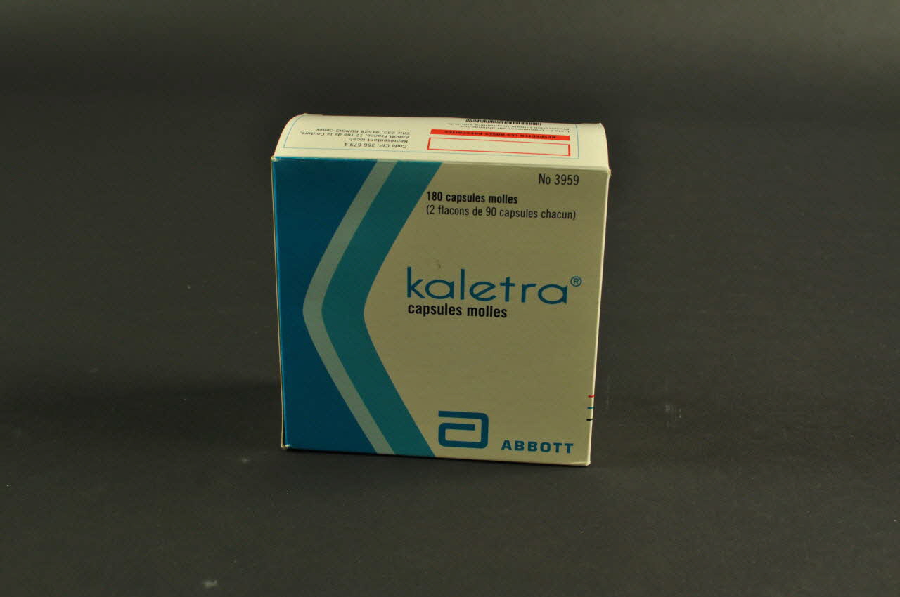 Laboratoires Abbott Boite de médicaments Kaletra France 2001/3 2002.125.46.1 Photo Mucem