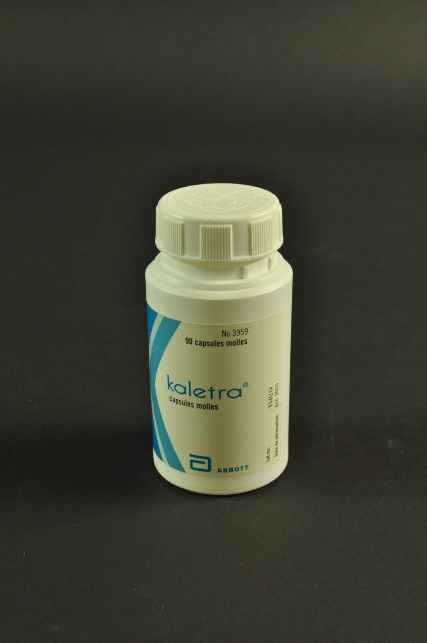 Laboratoires Abbott Boite de médicaments Kaletra France 2001/3 2002.125.46.2.1-2 Photo Mucem