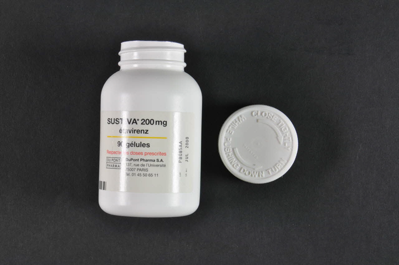 Laboratoire Dupont Pharma Boite de médicaments Sustiva France 2000 2002.125.47.2.1-2 Photo Mucem