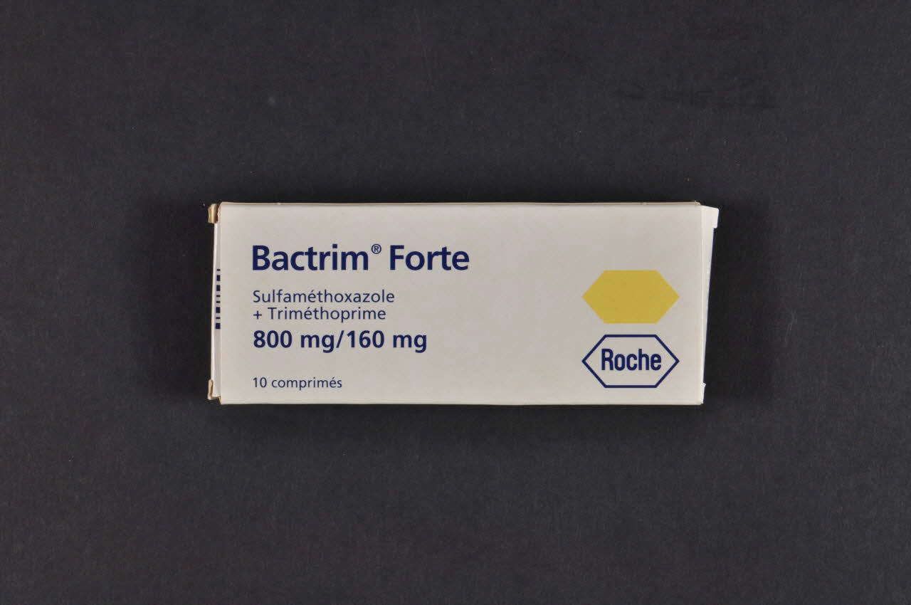 Laboratoire Roche Boite de médicaments Bactrim forte France 1997 2002.125.49.1 Photo Mucem