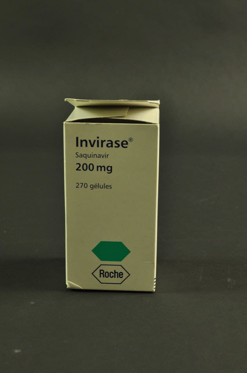 Laboratoire Roche emballage Invirase France 2002 2002.125.53.1 Photo Mucem