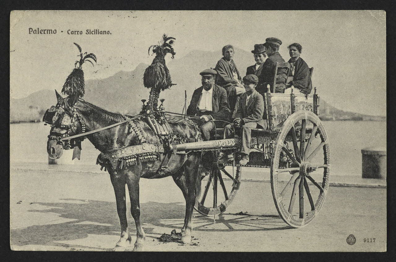 carte postale PALERMO, CARRO SICILIANO 4P2005 Photo