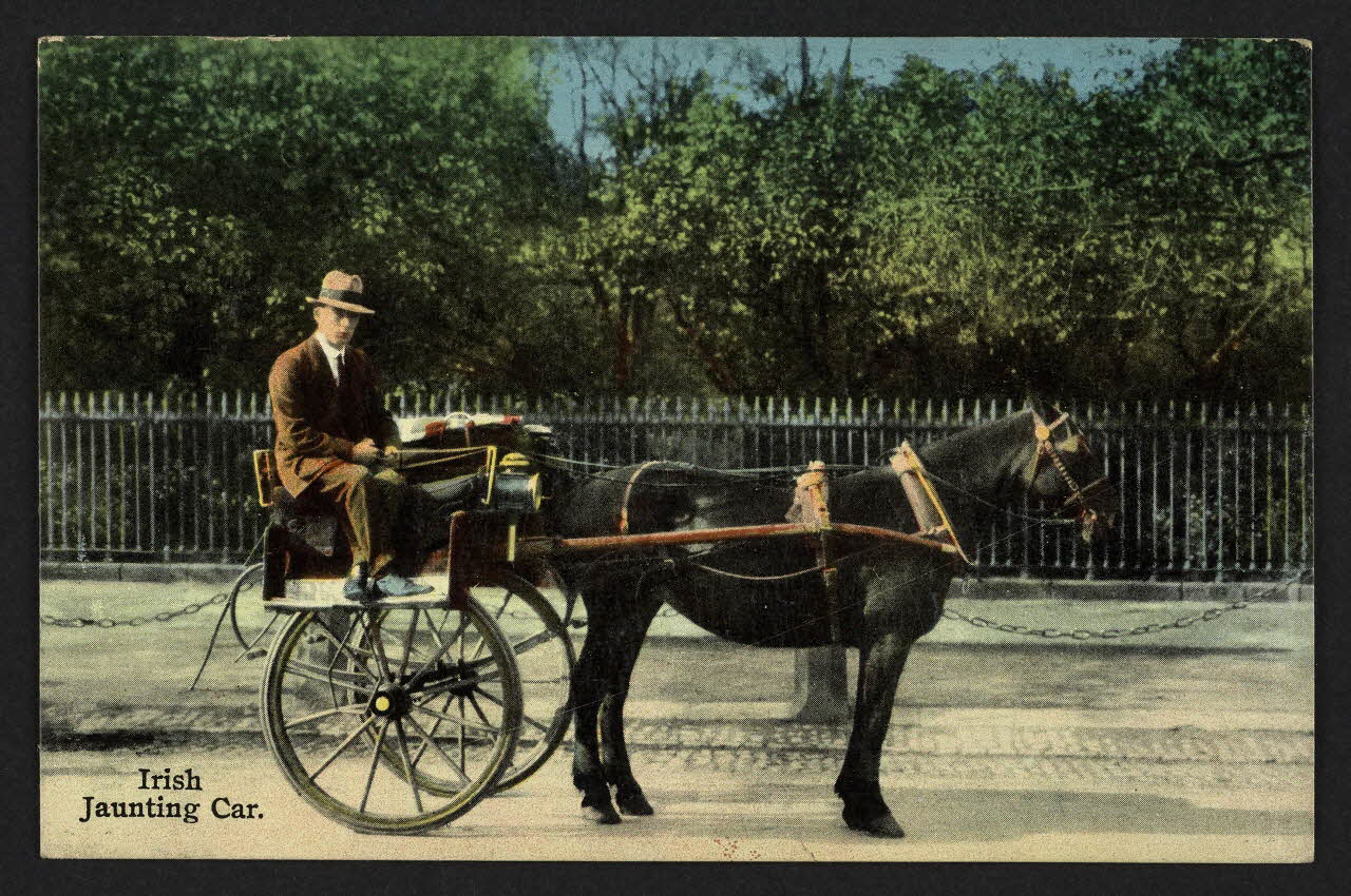 carte postale IRISH JAUNTING CAR 4P2006 Photo