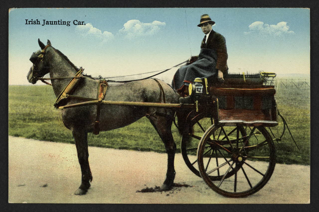 carte postale IRISH JAUNTING CAR 4P2007 Photo
