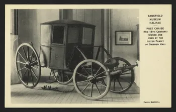 carte postale BANKFIELD MUSEUM HALIFAX, POST CHAISE (MID 18TH) 4P2009 Photo